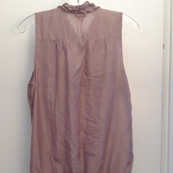 Size XL cotton silk pastel sleeveless top - Picture 3 of 7